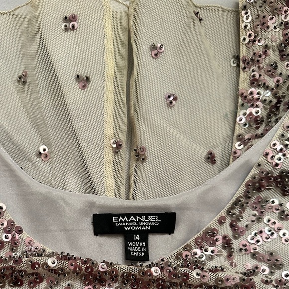 Vintage Plus Size EMANUEL Emanuel Ungaro Woman Embellished Top - Picture 8 of 8